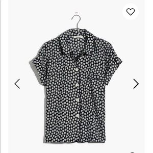 Madewell Bedtime Pajama Top in Mini Daisy large